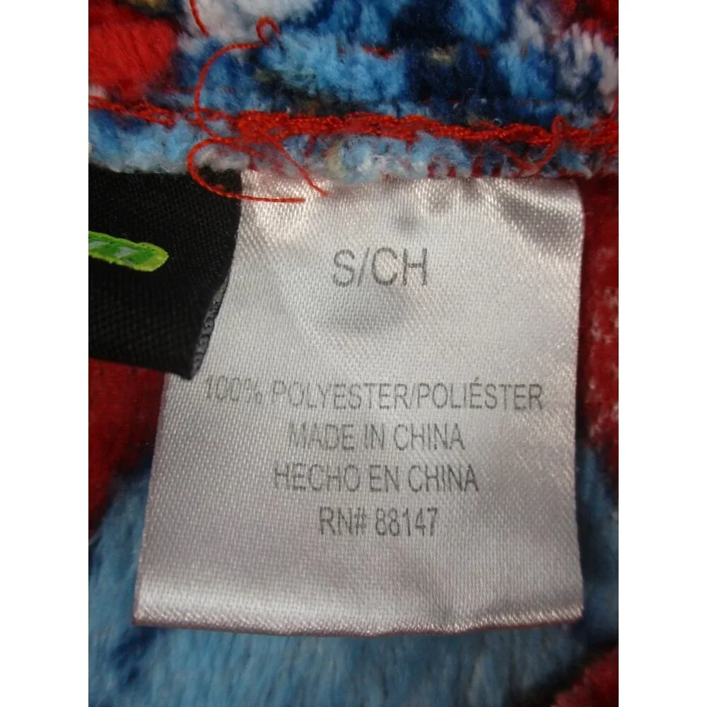 Sesame Street‎ Red Fleece Pajama Pants With Cookie Monster & Snowflakes Small